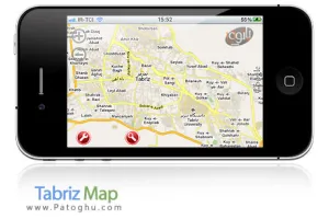 دانلود نقشه تبریز برای موبایل Tabriz Map