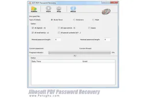 نرم افزار بازیابی پسورد فایل های PDF با Jihosoft PDF Password Recovery 1.2.16