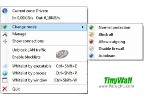 دانلود فایروال قدرتمند و کم حجم TinyWall 3.4.1