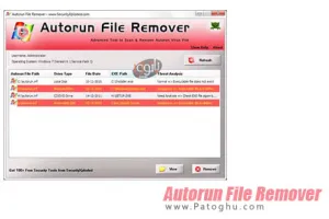 دانلود نرم افزار قدرتمند و عالی برای حذف ویروس اتوران Autorun File Remover v5.0