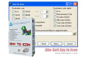دانلود نرم افزار تبدیل تصاویر به آیکون Aha-Soft Any to Icon 3.59