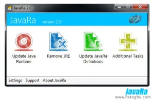 دانلود نرم افزار آپدیت و حذف جاوا از روی سیستم JavaRa v2.3