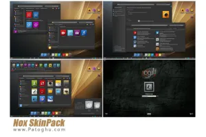 دانلود تم مشکی و بسیار زیبا برای ویندوز 7, 8 و 8.1 با Nox SkinPack