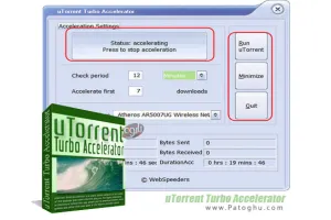 دانلود نرم افزار مدیریت و افزایش سرعت دانلود از تورنت uTorrent Turbo Accelerator 3.0 Final