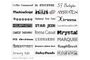 دانلود مجموعه فونت های گرافیکی و زیبا انگلیسی - Best Sidoka Fonts Pack Collection