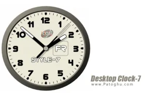دانلود ساعت و تاریخ زیبا و متفاوت برای ویندوز Desktop Clock-7 4.1 Final