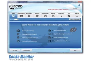 نظارت بر فعالیت های انجام شده توسط کامپیوتر در غیاب شما Gecko Monitor v1.0.0