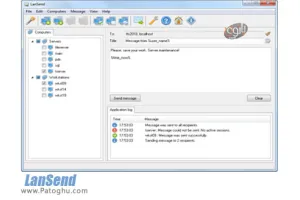 دانلود نرم افزار LanSend 3.3.1.117 ارسال سریع پیام به کاربران شبکه