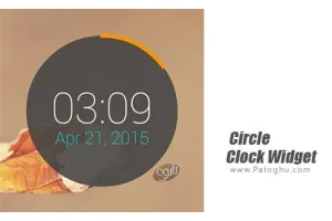 ویجت ساعت دایره ای برای اندروید Circle Clock Widget 1.0