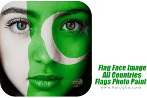 Flag Face Image: All Countries Flags Photo Paint v1.0 انداختن تصویر پرچم کشورها روی چهره برای اندروید