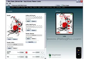 نرم افزار Theme Creator Sony Ericsson 3.6 جهت ساخت و ویرایش تم های سونی اریکسون