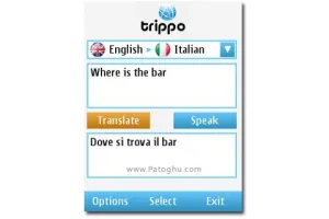 نرم افزار ديکشنري موبايل ترجمه زبان فارسي به 30 زبان زنده دنيا Trippo