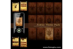 مجموعه تم موبايل سوني اريکسون گرافيک بالا Zodiac Theme Pack