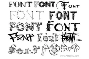 مجموعه فونت جديد انگليسي 2009 pack Engilish Font