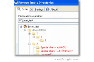 حذف پوشه های خالی موجود در هارد دیسک با Remove Empty Directories v2.1