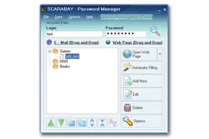 ذخیره سازی پسوردها به صورت محرمانه با نرم افزار SCARABAY 3.084
