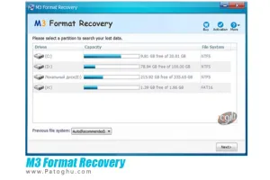 دانلود نرم افزار بازیابی اطلاعات M3 Format Recovery 3.6