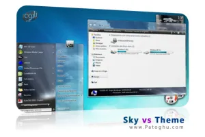دانلود تم آسمان برای ویندوز سون - Sky vs Theme