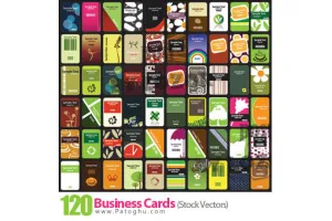 دانلود مجموعه کارت ویزیت آماده بصورت وکتور business cards Stock Vectors