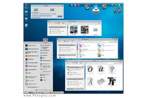 دانلود تم زیبای مکینتاش برای ویندوز ایکس پی Ultimate Xp Mac Theme For XP
