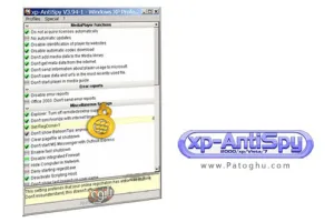 تغییرات در تنظیمات امنیتی ویندوز xp با xp-AntiSpy 3.98