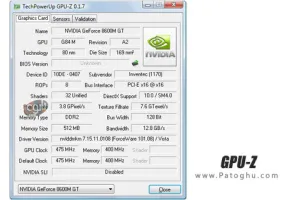 بررسی تخصصی کارت گرافیک کامپیوتر با GPU-Z 2.17