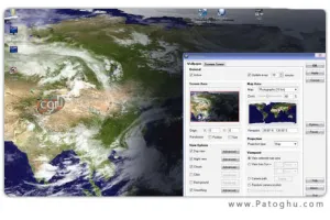 اسکین سیور زیبا و جالب DeskSoft EarthView 3.13.3 (قابل حمل)
