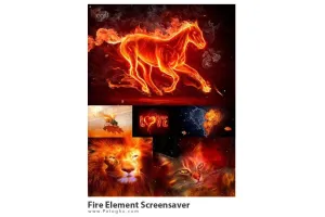 دانلود اسکین سیور آتشی Fire Element Screensaver 1.2