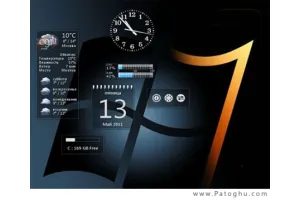 دانلود مجموعه 6 گدجت شیشه ای برای ویندوز 7 و ویستا