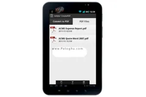 نرم افزار ساخت اسناد پی دی اف در آندروید - Adobe CreatePDF v1.0.2