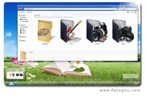 دانلود تم زیبای ویندوز ۷ با نام Eve 1.0