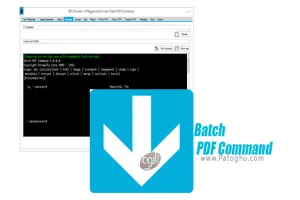 تبدیل دسته ای ، واترمارک گذاری و ادغام و برش اسناد پی دی اف Batch PDF Command 2.8.2