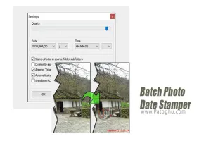 نرم افزار اضافه کردن تاریخ دسته ای به تصاویر Batch Photo Date Stamper 1.5