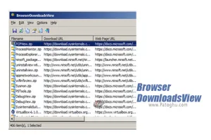 دانلود BrowserDownloadsView 1.20 مدیریت فایل های دانلودی برای ویندوز