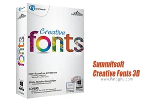 دانلود Summitsoft Creative Fonts 3D v10.5 فونت های سه بعدی خلاقانه