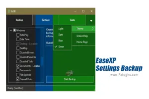 دانلود EaseXP Settings Backup 1.0.0 پشتیبان گیری از تنظیمات ویندوز