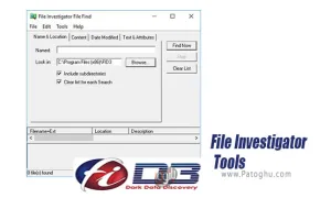 نرم افزار File Investigator Tools 3.42 جست و جوی پیشرفته فایل های ویندوز