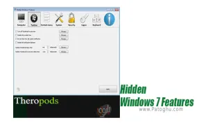شخصی سازی ویژگی های ویندوز 7 Hidden Windows 7 Features 1.3.0