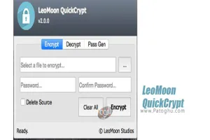 دانلود LeoMoon QuickCrypt 2.0 رمزگذاری بر روی فایل ها در ویندوز
