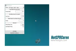 دانلود NotCPUCores 1.7.2.1 تنظیم CPU برای اجرای بهتر بازی و نرم افزارها