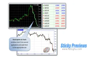 نرم افزار ساخت پیش نمایش زنده از هر پنجره ای Sticky Previews 1.9