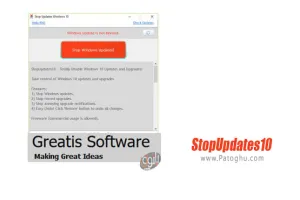 دانلود نرم افزار متوقف سازی بروزرسانی خودکار ویندوز 10 StopUpdates10 v4.7.2025.424