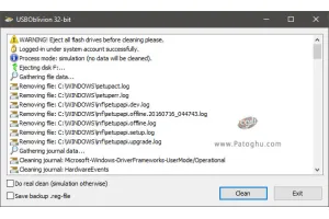 دانلود USBOblivion 1.14 نصب برنامه پاک کردن هیستوری فلش دیسک ها