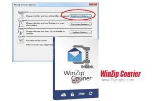 دانلود WinZip Courier 12.0 ابزار عالی فشرده سازی فایل های ضمیمه ایمیل