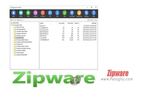 فشرده ساز و باز کردن فایل های فشرده زیپ و rar در کامپیوتر Zipware 1.5.0.0