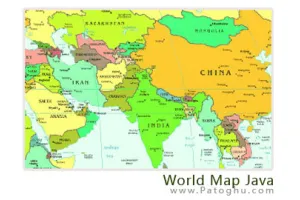 دانلود نقشه جهان برای موبایل به صورت جاوا - Mobile World Map