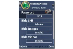 برنامه مخفی کردن فایل ها و اس ام اس ها Onward Mobility MobiSecretPremium v1.03