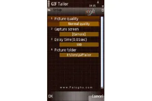 برنامه ساخت عکس و تصویرهای متحرک و انیمیشن در موبایل سیمبین - GifTailor v2.12