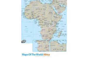 نقشه قاره آفریقا با فرمت PDF