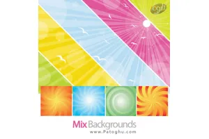 وکتور زیبای پس زمینه های ترکیبی